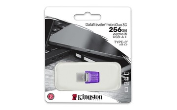 KINGSTON FLASH 256 ГБ USB3.2 DataTraveler microDuo3C