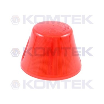 Klosz lampy obrysowej czerwony wysoki D-47/D-50 P