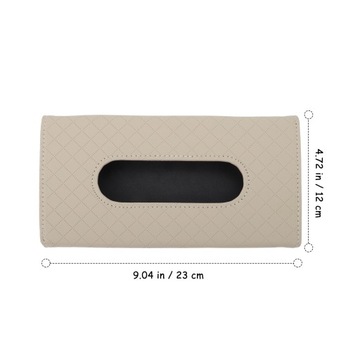 КОНТЕЙНЕР ДЛЯ САЛФЕТОК ДЛЯ ЗЕРКАЛ, КОЖАНЫЙ АВТОДЕРЖАТЕЛЬ