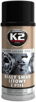 K2 BIAŁY SMAR LITOWY Z TEFLONEM PTFE 400ML