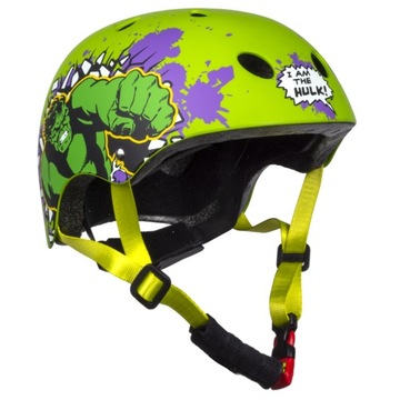 KASK SKATE ROWEROWY Hulajnoga Deskorolka SKATING ROWER AVENGERS HULK M