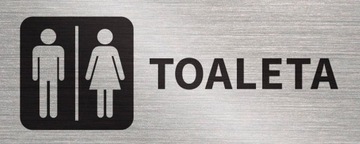 Tabliczka TOALETA WC 20x8