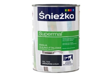 Śnieżka Supermal antracytowy połysk 7016 0,8l