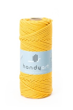 Sznurek do makramy 3PLY classic yellow 3mm 100m