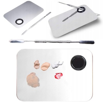 Бесцветная палитра для смешивания для руки | 4 части