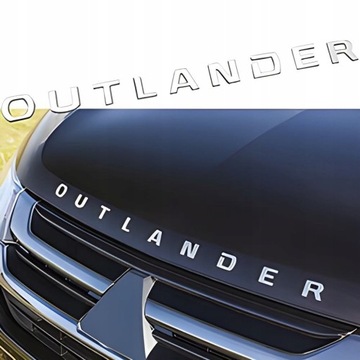 ZNAK ZNAKY PREMIUM MITSUBISHI OUTLANDER LEPIDLO NA KAPOTA STŘÍBRNY
