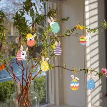 8шт пасхальное яйцо кролик подвесные украшения висячие украшения произведения искусства прочный