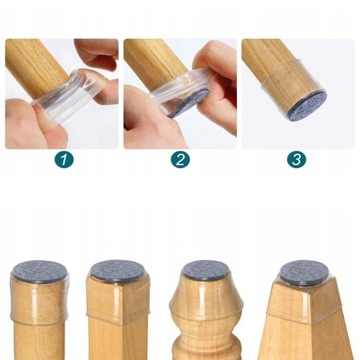 СИЛИКОНОВЫЕ ЗАЩИТНЫЕ Чехлы ДЛЯ СТОЛОВ И СТУЛЬЕВ С ВОЙЛОМ, 20 ШТ.