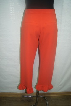 *RIVER ISLAND* 6/XS - SPODNIE Z FALBANKĄ - ORANGE