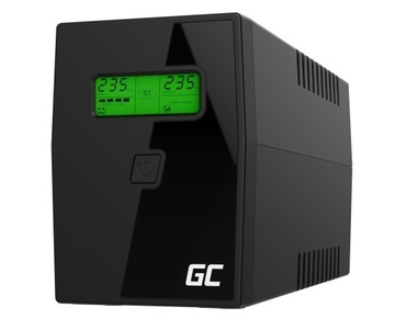 Источник питания ИБП GREEN CELL UPS01LCD 600 ВА