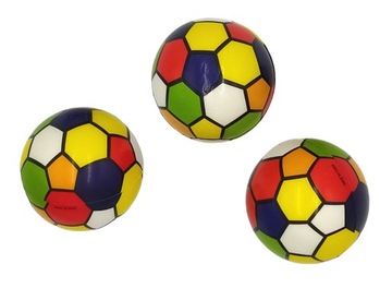 Piłka Piankowa 7,3cm Antystresowa 3 szt Miękka Piłeczka Sport Gniotek Piłki