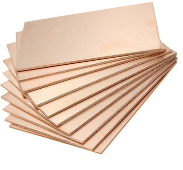 Laminat dwustronny uniwersalny szklano-epoksydowy 14,5x20cm FR4 do PCB