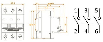 РАЗЪЕДИНИТЕЛЬ РАЗЪЕДИНИТЕЛЬ FR303 63A 3P PANTS