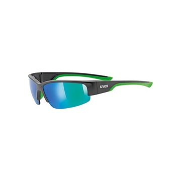 Okulary sportowe Uvex Sportstyle 215 black mat green