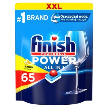 Таблетки для посудомоечной машины Finish Power All-in-1 Lemon, 65 шт.