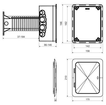 КОПОС КОРОБКА ДЛЯ УТЕПЛЕНИЯ ДВЕРИ ТУБУС КУЗ-ВОИ-КБ