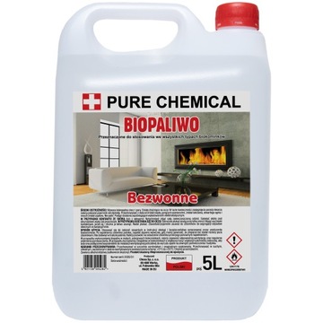 Biopaliwo do biokominka ATEST PZH bioetanol 5l