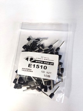 TULEJKA IZOLOWANA KABLOWA TULEJKI CZARNA 1,5mm 100