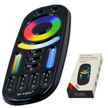 MILIGHT PILOT 4-STREFOWY FUT092B CZARNY RGB+CCT