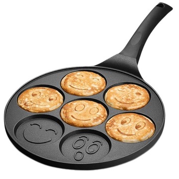 PATELNIA DO NALEŚNIKÓW JAJEK NA NALEŚNIKI JAJKA PANCAKE PLACKI EMOTKI 26 CM
