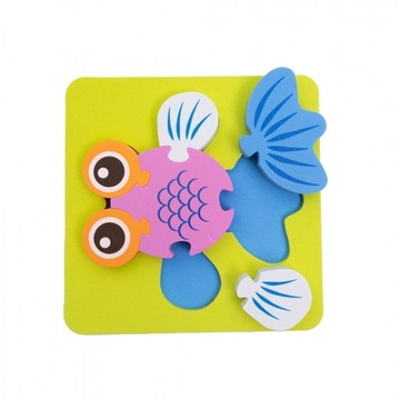 ПАЗЛ ИЗ МЯГКОЙ ПЕНЫ ЭВА, 4 ТИПА, 16X16 СМ