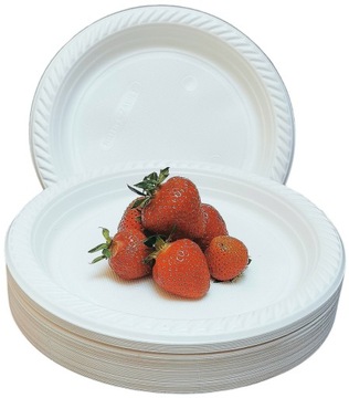 TALERZE TACKI PLASTIKOWE 22 cm 100 sztuk