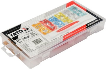 НАБОР TOYA ИЗ 121 ПЛАСТИНОЧНЫХ МИНИ ПРЕДОХРАНИТЕЛЕЙ