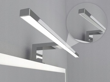 ШКАФ ДЛЯ ВАННОЙ С ЗЕРКАЛОМ И СВЕТОДИОДНЫМ ОСВЕЩЕНИЕМ 50 СМ - ДУБ СОНОМА