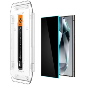 Закаленное стекло Privacy для Galaxy S24 Ultra, Spigen Ez Fit Privacy 2P