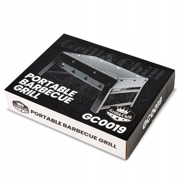 GRILL TURYSTYCZNY PRZENOŚNY SKŁADANY WALIZKA KEMPINGOWY RUSZT GRILL&CHILL