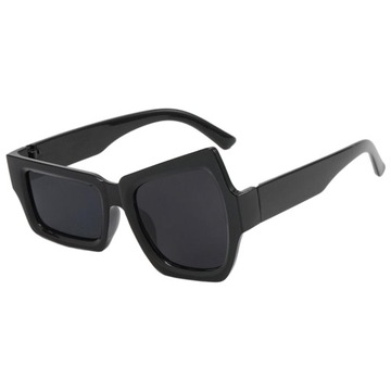 Okulary przeciwsłoneczne, vintage asymetryczne unisex Nowość