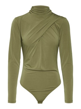 Vero Moda zielone body z golfem M