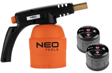 NEO Lampa lutownicza gazowa na naboje 190g +NABOJE