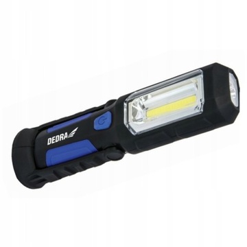 LATARKA AKU. 3W COB LEDZASILACZ USB 230V,12V DEDRA