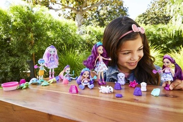 ENCHANTIMALS ZESTAW RODZINA ŻÓŁWIKÓW 3 lalki