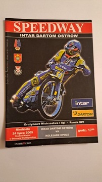 ISKRA OSTRÓW WLKP - KOLEJARZ OPOLE 24-07-2005 - PROGRAM ŻUŻLOWY WYPEŁNIONY