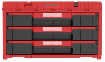 QBRICK SYSTEM ONE Drawer 3 Toolbox 2.0 RED HD