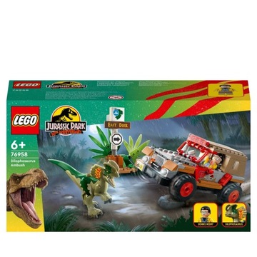 LEGO 76958 JURASSIC WORLD Zasadzka na dilofozaura