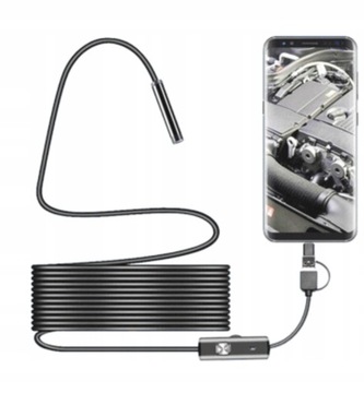 ИНСПЕКЦИОННАЯ КАМЕРА-ЭНДОСКОП USB-C LED HD ДЛЯ ТЕЛЕФОНА ANDROID 3в1