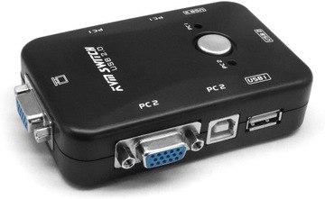 KVM VGA 2x1 Переключатель 3xUSB-концентратор