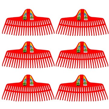 GRABIE RAMP DO LIŚCI TRAWY 46cm SYSTEM CLICK RG5-P M PLASTIKOWE 6 SZTUKI
