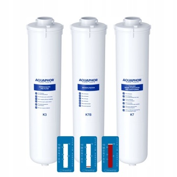 ZESTAW WKŁADY K3, K7B, K7 AQUAPHOR KRYSZTAŁ B ECO + GRATIS TIMER