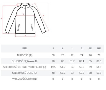 MĘSKA BLUZKA POLAROWA PÓŁGOLF MAEL MARTES XL