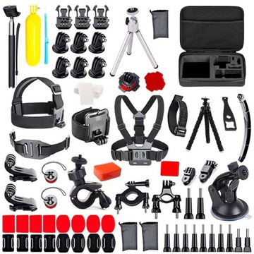 Набор аксессуаров для камер GoPro Hero 8 7 6 5 4 3 2 BLACK 216 шт.