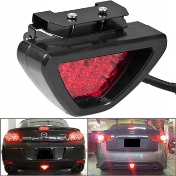 F1 Style DRL Red 12 LED tylny ogon Stop mgła trójk