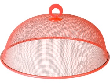 Moskitiera Osłonka na żywność 35cm Metal CZERWONA