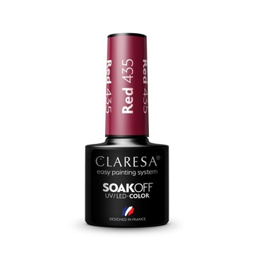 Lakier hybrydowy Claresa Red nr 435, 5 g