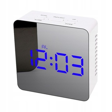 Mini zegar lustrzany LED