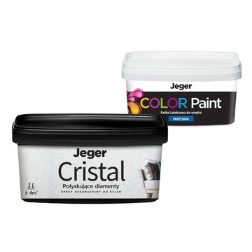 Zestaw Dekoracyjny Efekt Ścienny Brokatowy Cristal Enrico + Podkład P0139