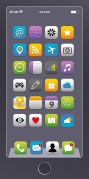 RĘCZNIK PLAŻOWY KĄPIELOWY 70x140 IPHONE smartfon